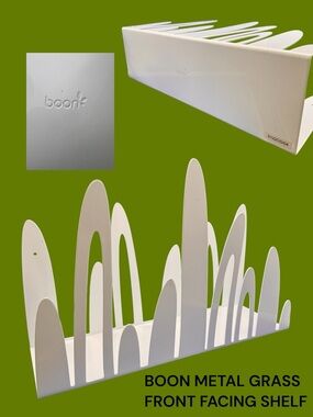 Boon Metal Grass Front Facing Shelf - White